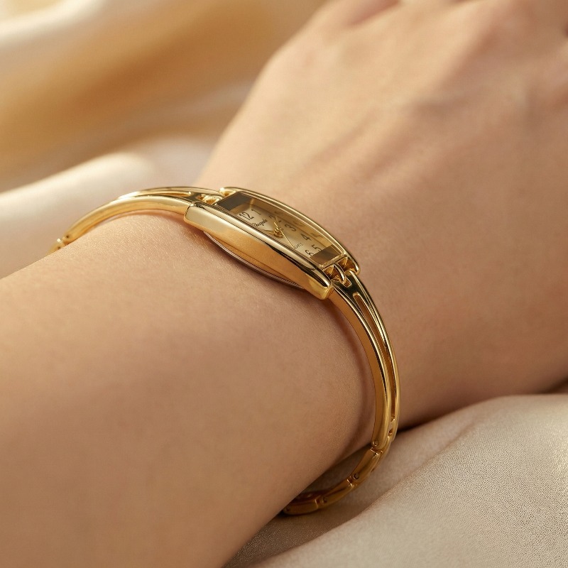 Vintage Watch Crystal - Luxe dameshorloges Mode rechthoekige legering horlogeband