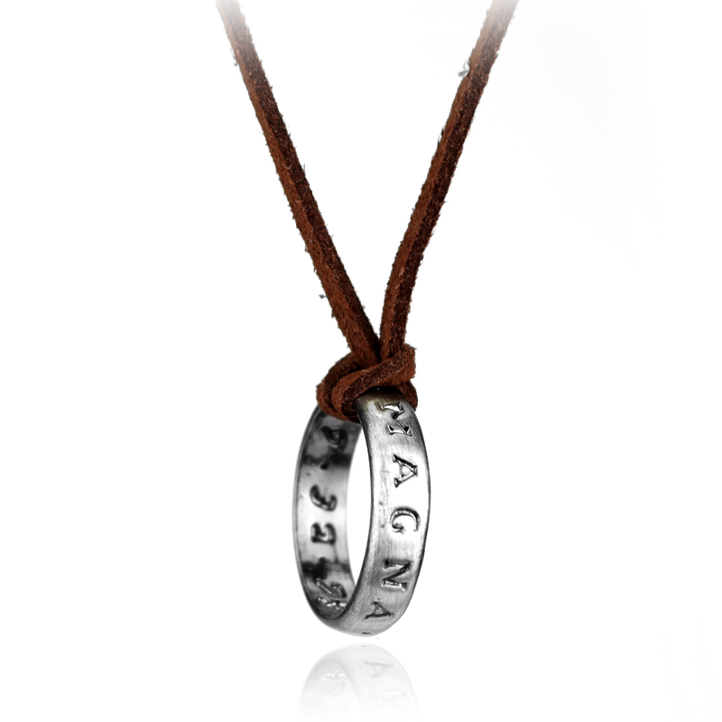 Vintage Jewelry Collection - Game Anime Lederen Ketting Ring Ketting