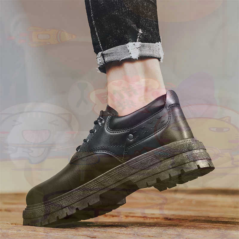 Vintage Collectible Classics - Donker natuurlijk leer Mode-sneakers Tennis Herensneakers