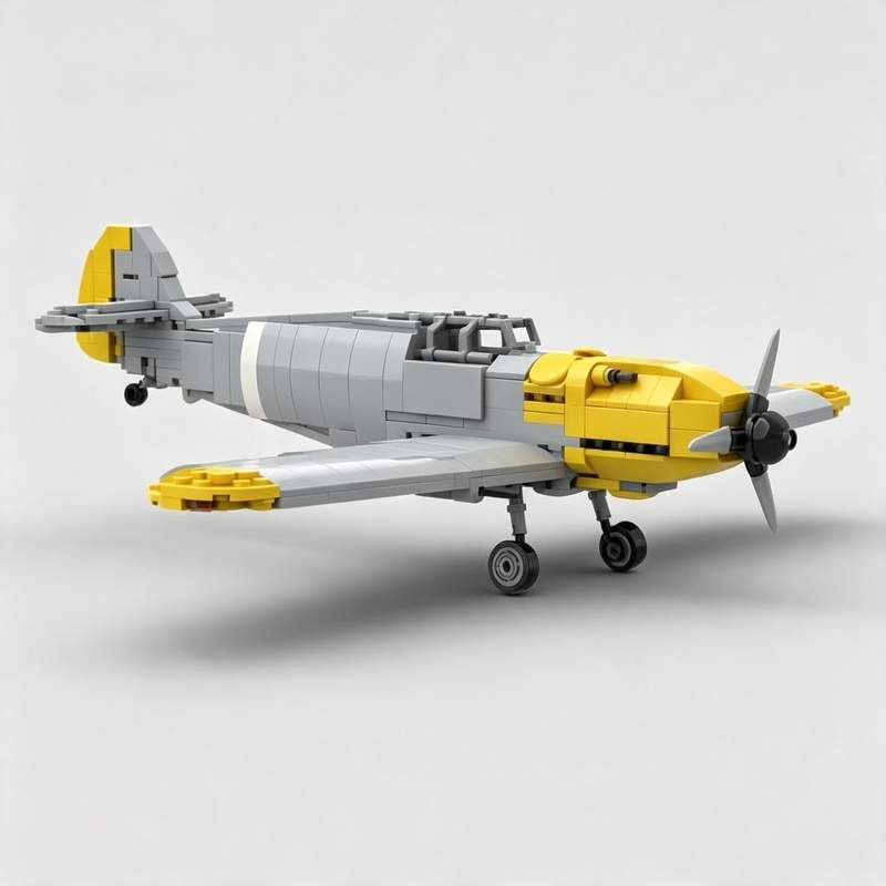 Vintage Collectible Figures - 530PCS Vintage Propeller Fighter Aircraft Bouwstenen