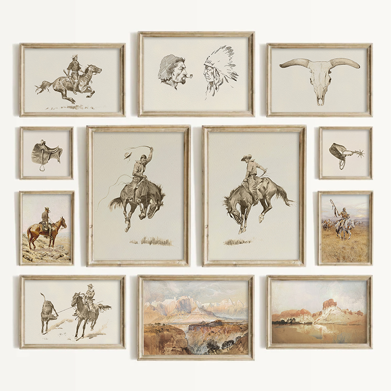 Vintage Collectible Toys - Zuidwestelijke stijl cowboy wanddecoratie vintage westerse