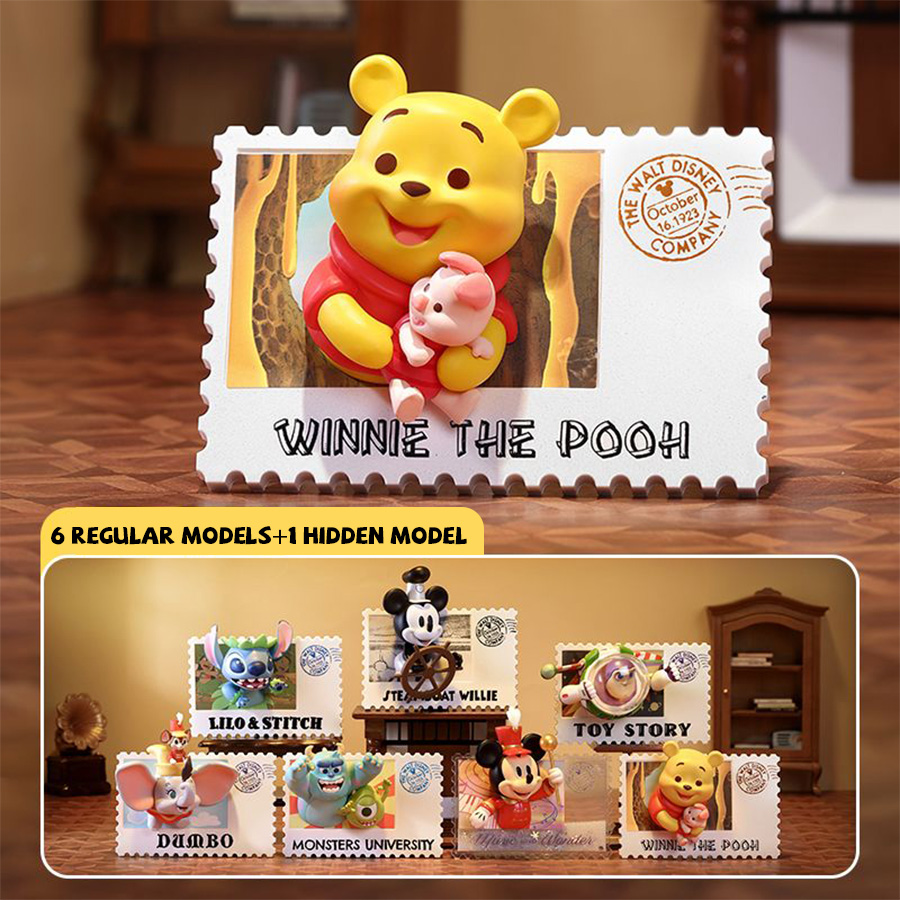 Collectible Vintage Disney Stamps - MINISO Disney Blind Box Vintage Stamp