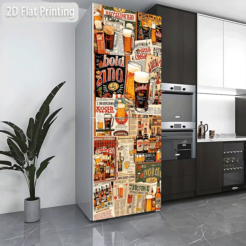 Vintage Collectible Classics - Koelkaststicker Koelkast Vaatwassersticker Vintage Bierposter Collectie