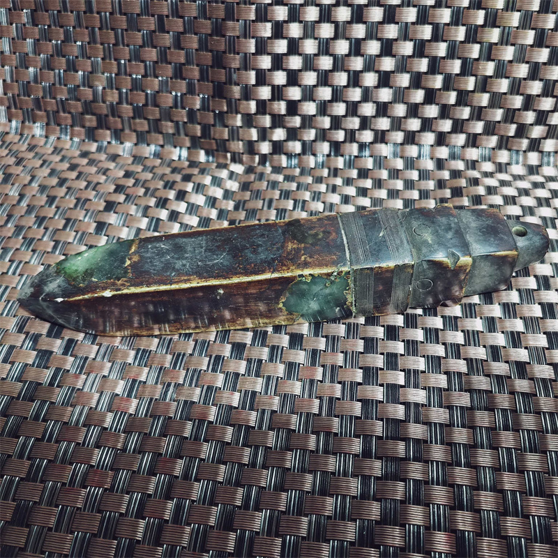 Collectible Vintage Tools - Oude Chinese vierkante jade beitel ongeloofde
