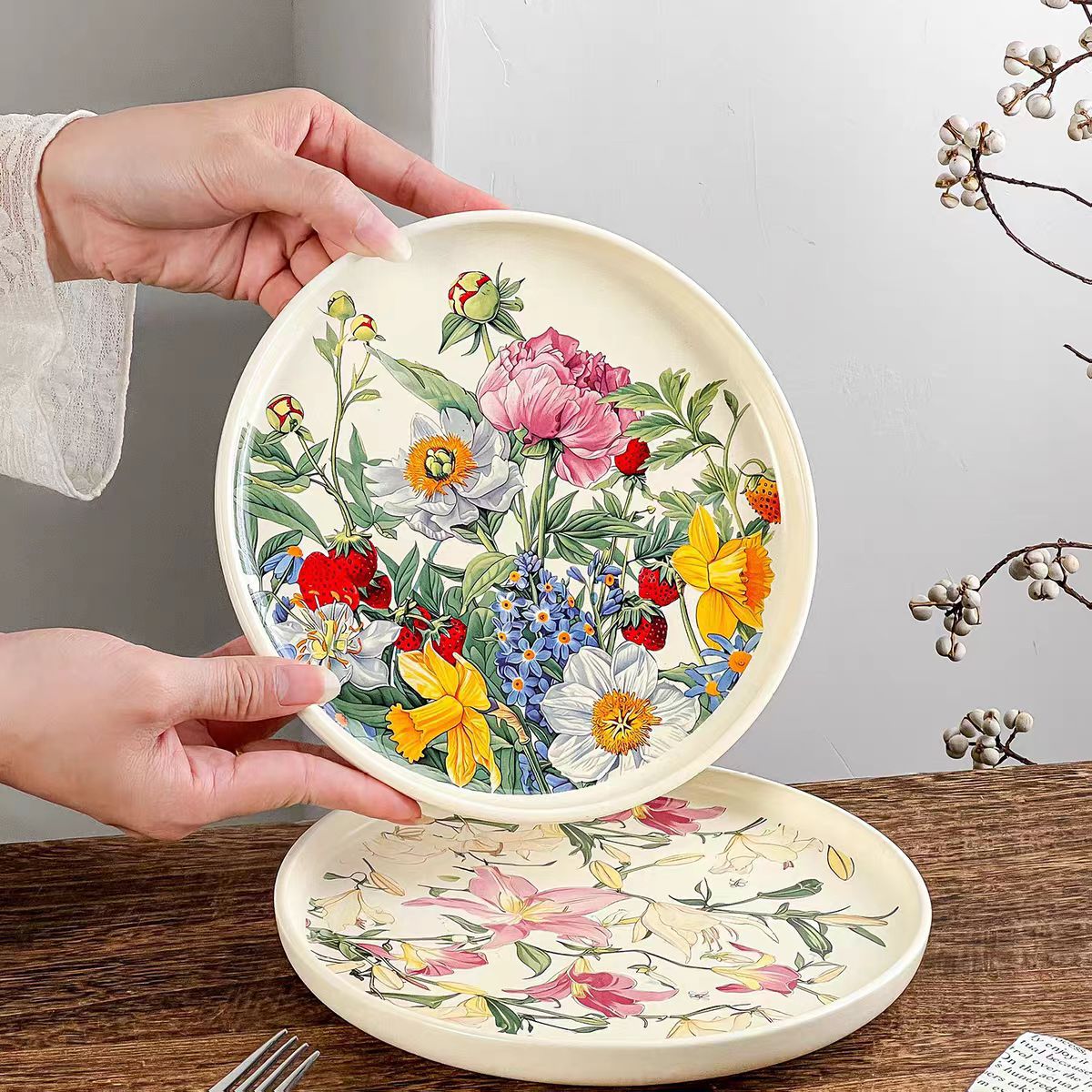 Creatieve romantische bloemige - Vintage Collectible Dishes recensie en prijs