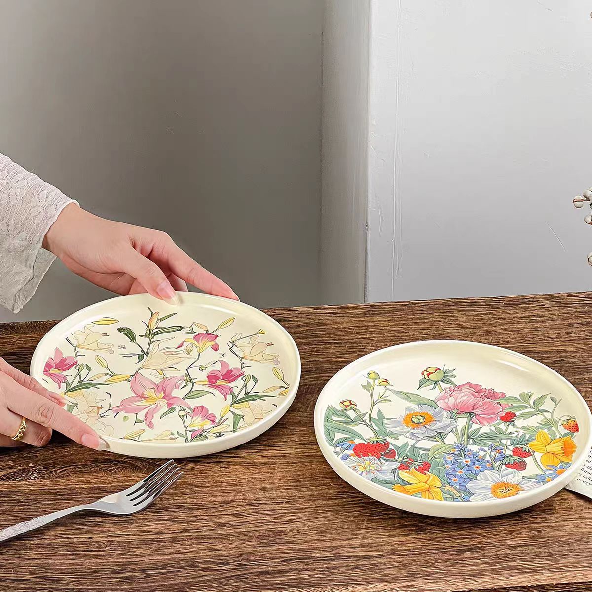 Creatieve romantische bloemige - Vintage Collectible Dishes recensie en prijs