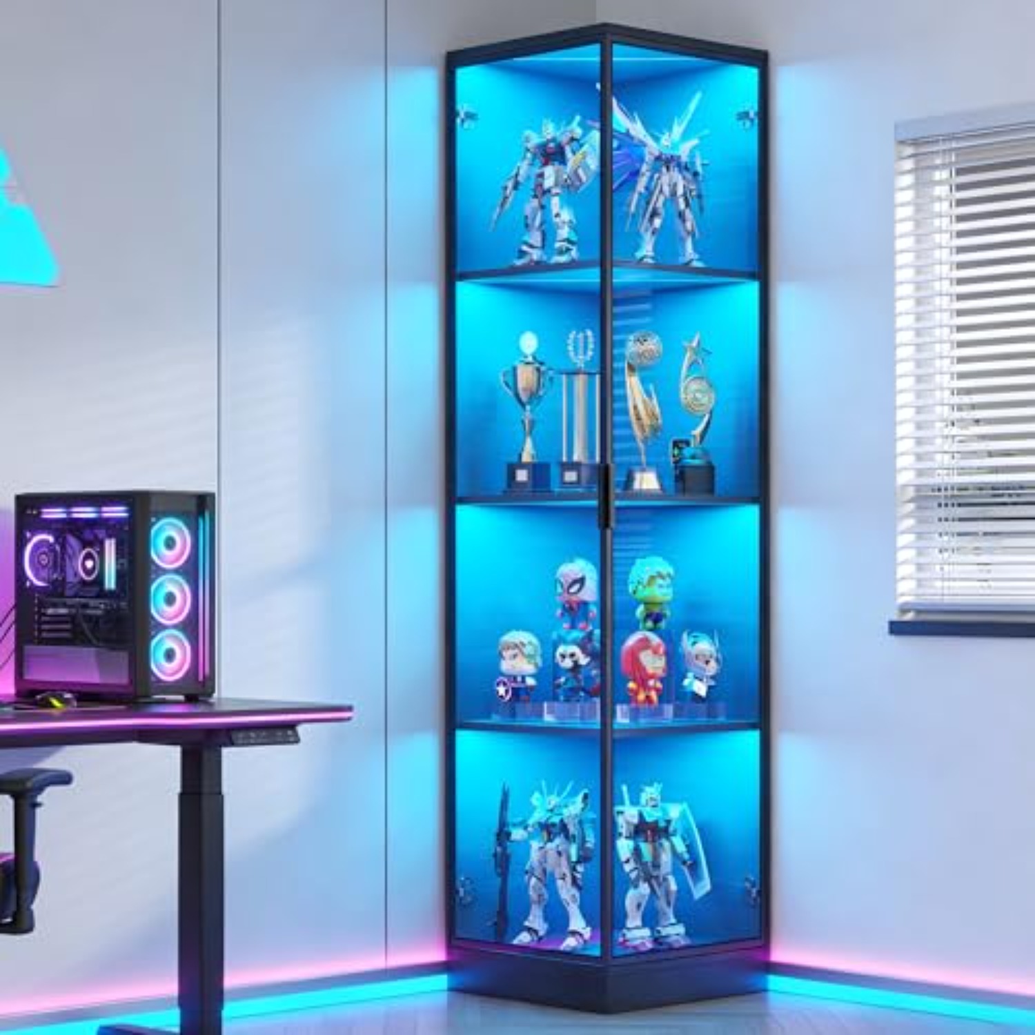 Hoekvitrinekast met deuren, 4  - Collectible Collection recensie en prijs