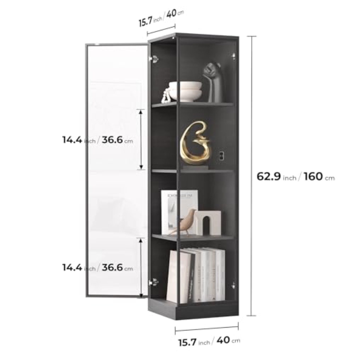 Hoekvitrinekast met deuren, 4  - Collectible Collection recensie en prijs