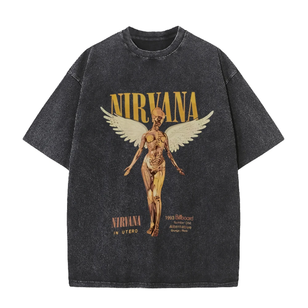 Retro Acid Wash oversized T-sh - Vintage Collectible Figures recensie en prijs