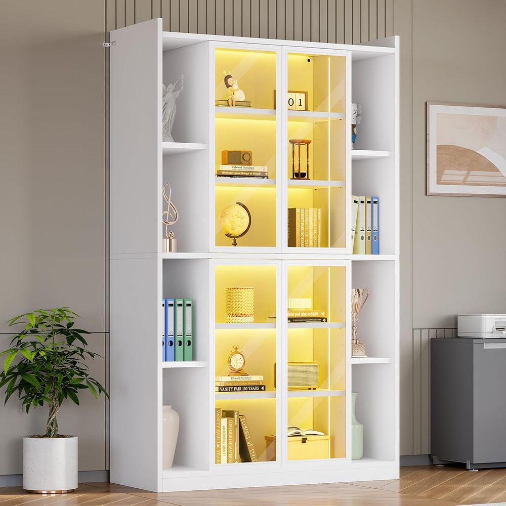 71 inch hoge vitrinekast met 6 - Collectible Collection recensie en prijs