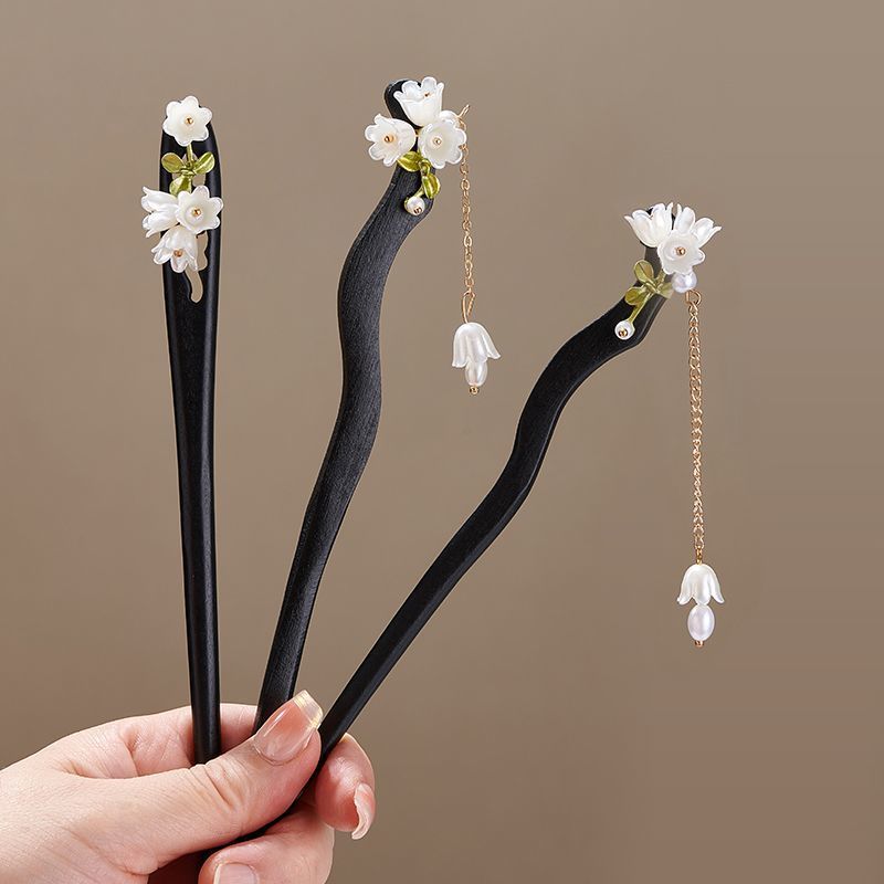 Houten bloem haarspeld Vintage - Vintage Jewelry Collection recensie en prijs