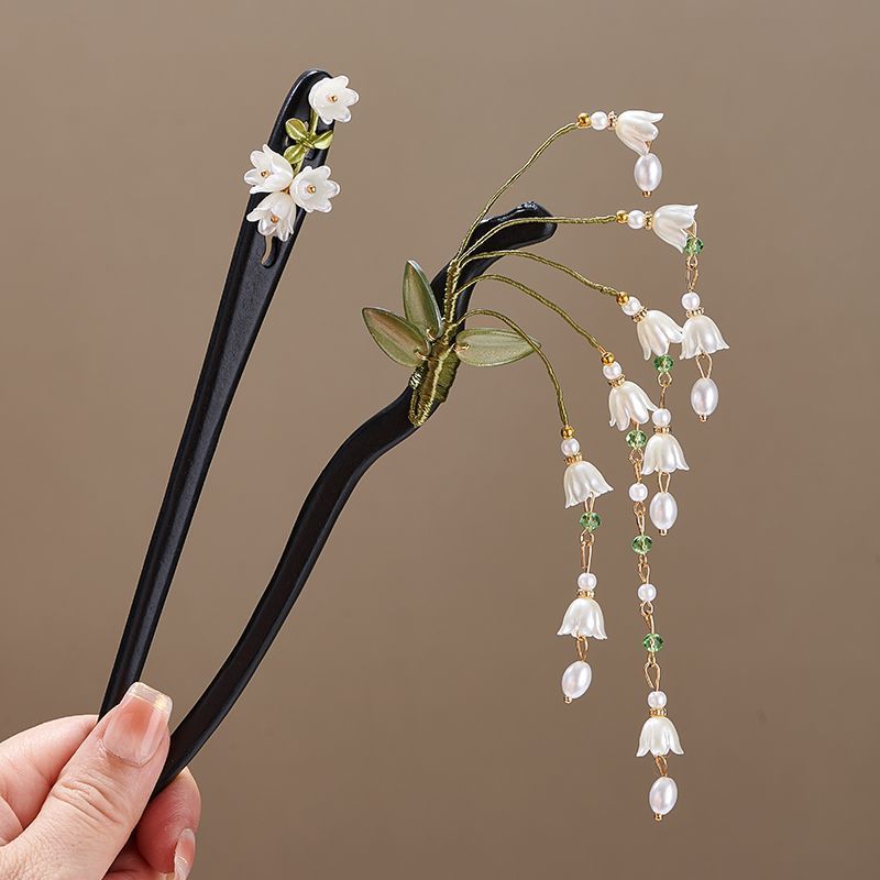 Houten bloem haarspeld Vintage - Vintage Jewelry Collection recensie en prijs