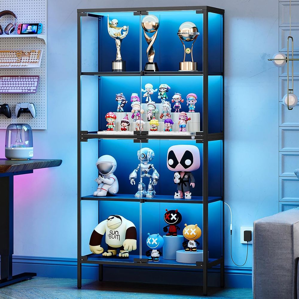 65 LED-verlichte glazen vitrin - Collectible Collection recensie en prijs