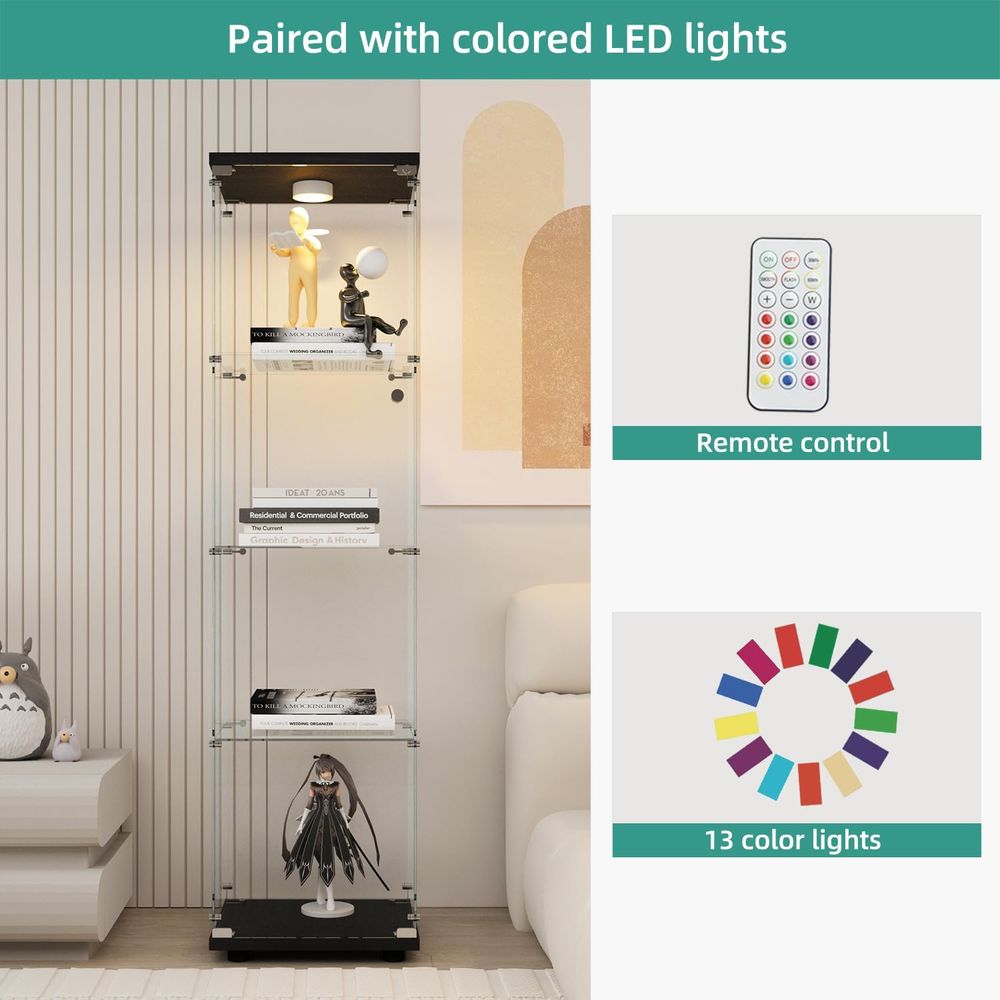 LED-verlichte glazen vitrineka - Collectible Collection recensie en prijs