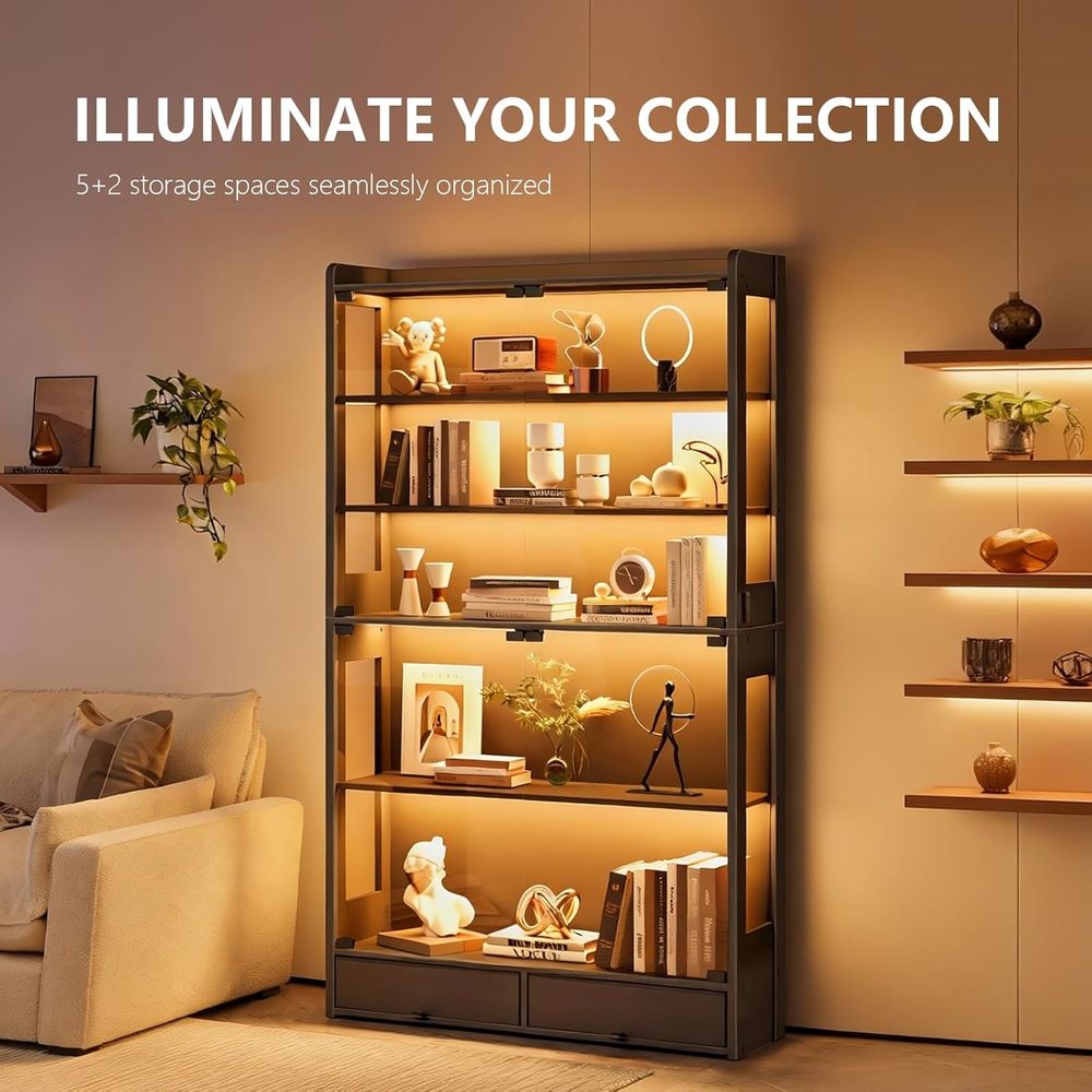 69 cm hoge zwarte LED verlicht - Collectible Collection recensie en prijs