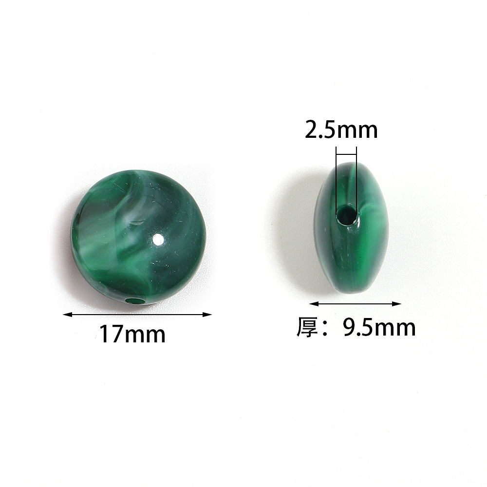 10 stuks 17mm platte ronde acr - Vintage Jewelry Collection recensie en prijs