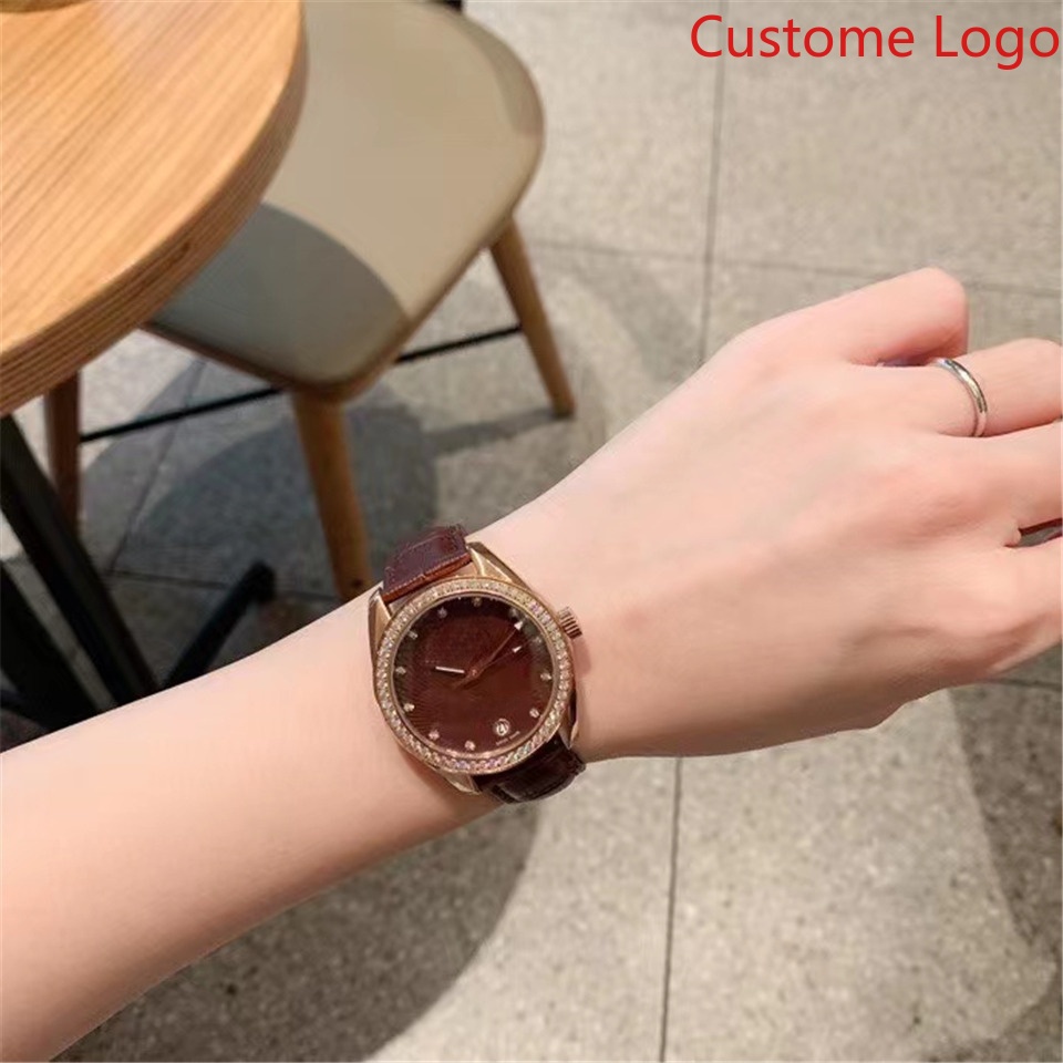 Vintage bruin dameshorloge met - Vintage Watch Crystal recensie en prijs